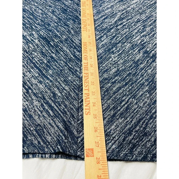 Weekends by Chicos Women Asymmetrical Knit Sweater Sz 3 Lightweight Blue Stretch - Picture 9 of 9